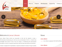 Tablet Screenshot of lenuslifecare.com